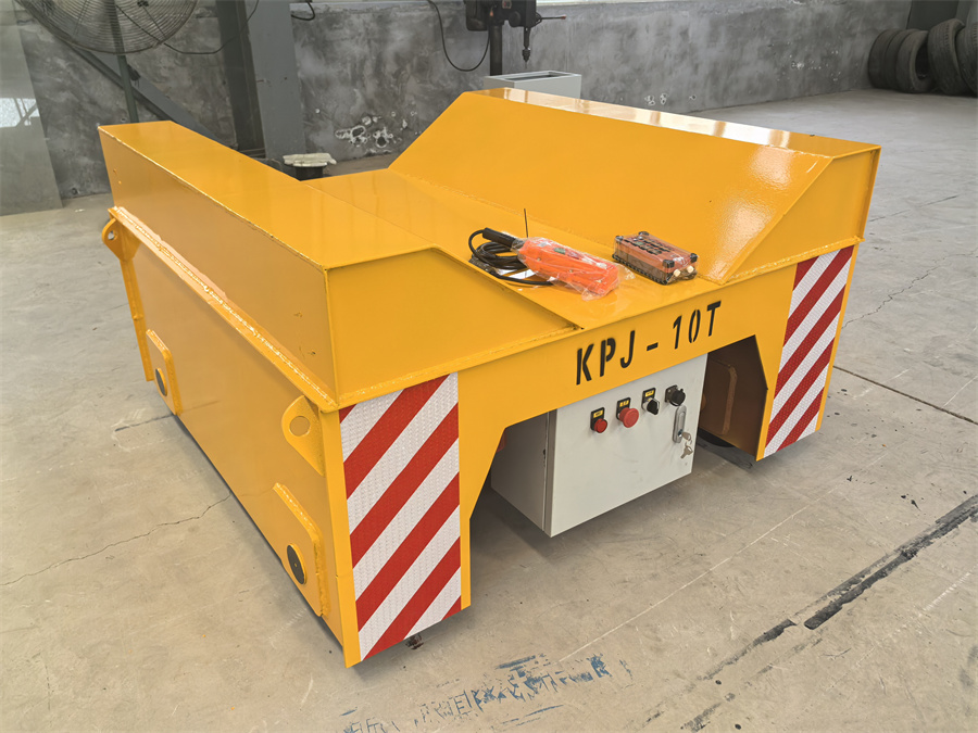 10吨承载台面V型架轨道车